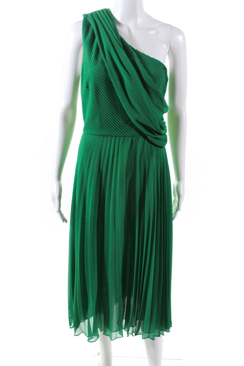 Badgley Mischka Womens Pleated 