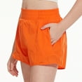 thumbnail image 2 of Cathalem Toddler Girl Shorts Girls Athletic Running Shorts Breathable Safety Shorts (Orange,4-5 Years), 2 of 4