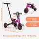 Gymax 4-in-1 Kids Tricycle Foldable Toddler Balance Bike with Parent Push Handle Pink - image 2 of 10