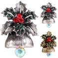 thumbnail image 2 of Broche de Noël Rétro Cloche Broche en Alliage Broche de Fête Broche Corsage Broche Broche, 2 of 10