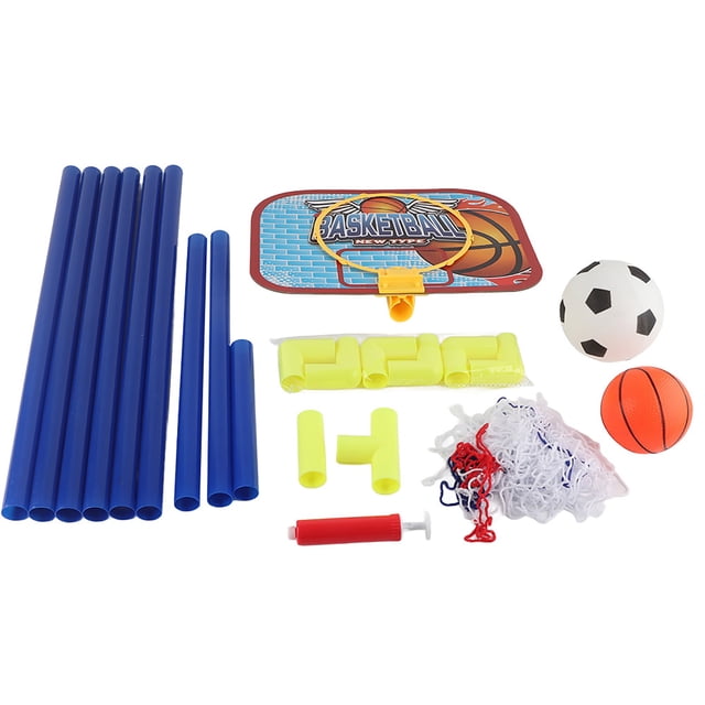Mini juego de baloncesto para interior y exterior, sistema de fútbol, tablero de protección de fútbol, juego de pelotas para niños