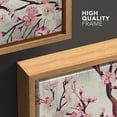 thumbnail image 4 of HFDF Canvas Wall Art - Watercolor Patg Style Cherry Blossom - Giclee Prt Gallery Wrap Modern Home Art Ready to Hang - Natural Unframed, 4 of 6