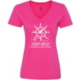 thumbnail image 3 of Inktastic Nags Head North Carolina Women's V-Neck T-Shirt, 3 of 5