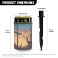 thumbnail image 6 of COEQINE Cross Solar Lights Cemetery Solar Lights for Grave Solar Candle Solar Lantern Light Walkway Lights Waterproof Landscape Lighting for Loss of Loved One, Deer Cross Galaxy Star, 6 of 7