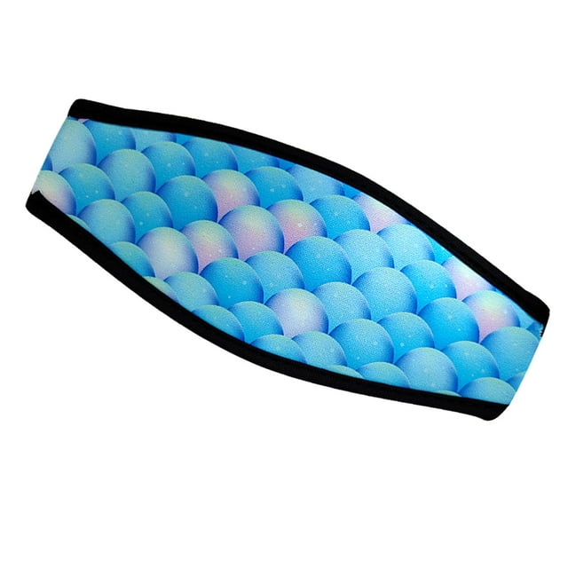 jinwen Aquatics Scuba Diving Adjustable Neoprene Replacement Snorkeling Swimming Blue Shell Pattern