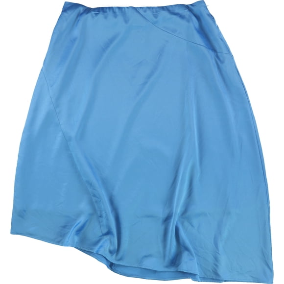 Alfani Falda Asimétrica Midi para Mujer, Azul, 12