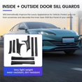 thumbnail image 4 of Inside + Outside Door Sill Guards Door Sill Entry Guard Decor Carbon Fiber Color for Seal / ATTO 4, 4 of 5