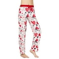 thumbnail image 3 of Victoria Womens Lounge Pajama Pants, Heart print I Love You, Love Me, Size: XL, Victoria Collection, 3 of 3