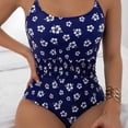 thumbnail image 6 of Fengqque Ladies Flower Print Tight Fitting Elastic Hollow Out Sexy Women's One-Piece Swimsuit, 6 of 9