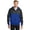 Royal & Black, variant on Sport-Tek Men's Hybrid Full-Zip athletic hoodies