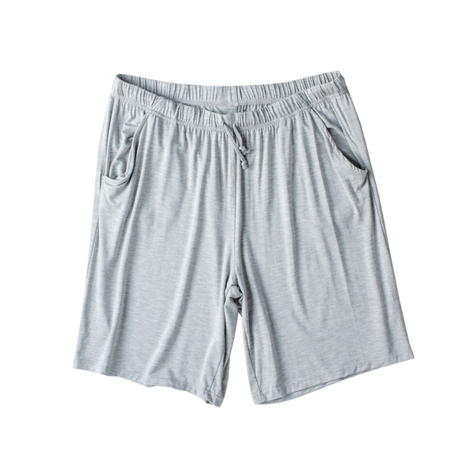 Hanes Men's 100% Cotton Sleep Shorts, 2-Pack, Red & Black, Medium, Drawstring Closure