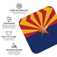thumbnail image 3 of Arizona Flag Leather Drink Coasters for Drinks (6 Pack) for Tabletop Protection Square, 3 of 6