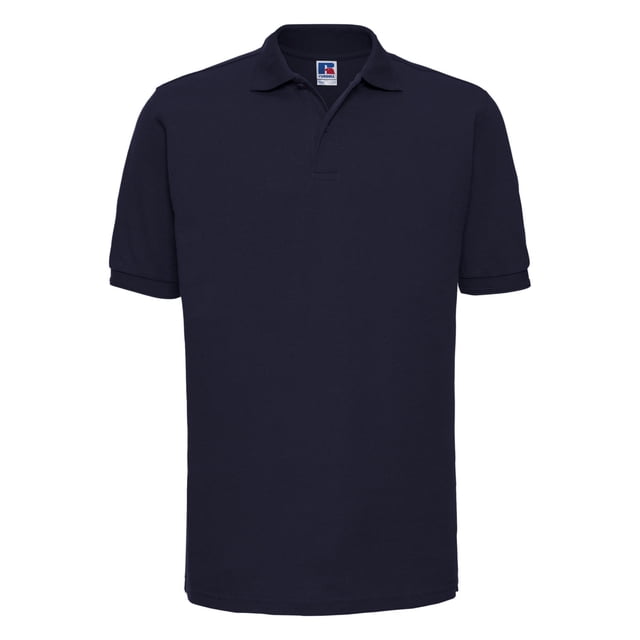 Russell Mens Ondulation Col & Manchette Manches Courtes Polo