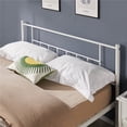 thumbnail image 5 of Yaheetech Metal Bed Frame with Headboard & Footboard,Queen Size, White, 5 of 6