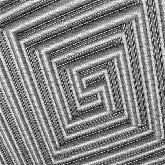 Ahgly Company Indoor Square Patterned Gray Cloud Gray Area Rugs, 7' Square