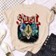 thumbnail image 4 of Camiseta de banda fantasma para mujer, camisetas divertidas de cómic, ropa de calle japonesa, manga, 4 of 4