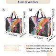 thumbnail image 2 of FORMRS Womens Corduroy Tote Bag Crossbody Shoulder Handbag with Pocket, Colorful Black, 2 of 7