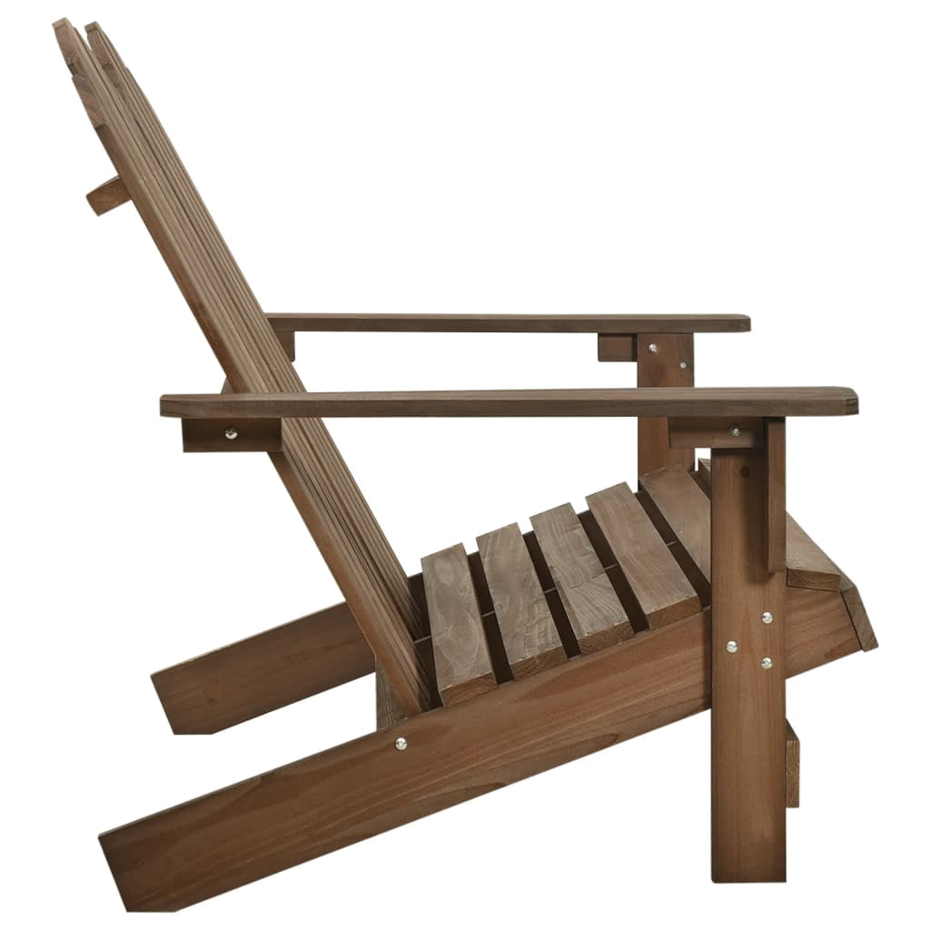 vidaXL 2-Seater Patio Adirondack Chair Solid Wood Fir Blue