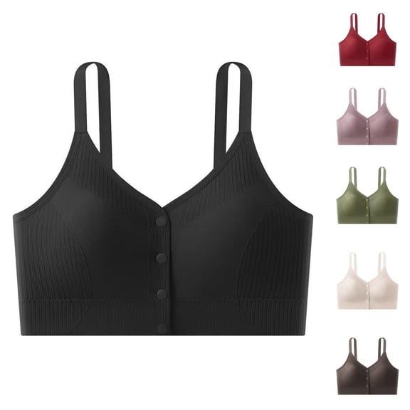 Bixock Sport Bra for Women Wireless Bra Plus Size Bra Thin Cups Side Coverage Wide Straps Comfortable Everyday Women Under Wear