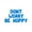 Blue, variant on Letter Balloons - DONT WORRY BE HOPPY 16" Inch Alphabet Letters Foil Mylar Balloon Easter Party Banner (Gold)