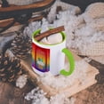 thumbnail image 5 of 3dRose, Cupcake with Number Candles, 61 Years Old Birthday , 11oz Two-Tone Green Mug, 5 of 7
