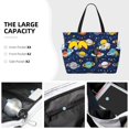 thumbnail image 2 of Kuqiui Planets and Stars Print Beach Pool Bags Tote for Women Ladies Large Gym Tote Carry On Bag for Weekender Travel Waterproof, 2 of 6