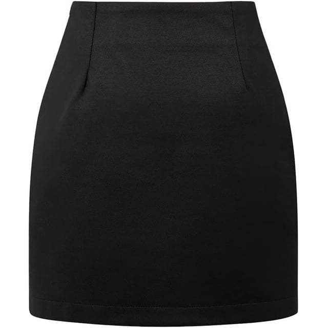 Jupe Mini à Carreaux pour Femmes Taille Haute Ligne A Jupe Crayon Automne