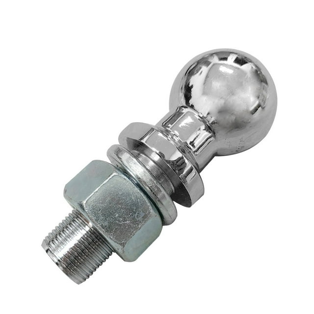 M22 Chrome Hitch Mount Tow Ball 50mm Shank Dia Capacity 5000Lbs Coupling Trailer Parts RV Camper Caravan Accessories ,Weatherproof Double Locking Hitch Pin