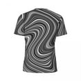 thumbnail image 6 of T Shirt For Men Sportswear T-Shirt For Men Black White Silver Grey Line T-Shirts Modern Geometric Su, 6 of 7