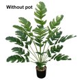 thumbnail image 2 of Indoor Outdoor Lifelike Artificial Bonsai Home Living Room Bedroom Simulation Banana Tree Office Hotel Portable Fake Plant Decor Green White, 2 of 7