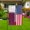 Black, variant on American My Home My Blood Heritage Half Qatar Qatari Garden Flag, Double-Sided Outdoor Yard Decor 11.5 x 17.5 Inch