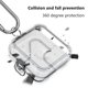 thumbnail image 4 of Cubierta protectora con broche de encendido y apagado para auriculares de PC para Nothing Ear 2 (marfil), 4 of 4