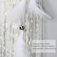 thumbnail image 3 of NANAHuang Extra Large Dream Catcher Kids Wall Hanging Decoration Handmade White Feather Boho Big Dreamcatchers with Bells Wedding Dream Catchers Bedroom Craft Ornament Gift (Dia 12", Length 41"), 3 of 7