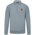 thumbnail image 2 of Men's Levelwear Gray Boston Bruins Upright Tri-Blend Quarter-Zip Pullover, 2 of 3