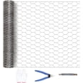thumbnail image 3 of CQSDXA Galvanized Hexagonal Wire Mesh, 47"x100', Rust-Resistant Garden Net for Plant & Animal Protection, 3 of 12