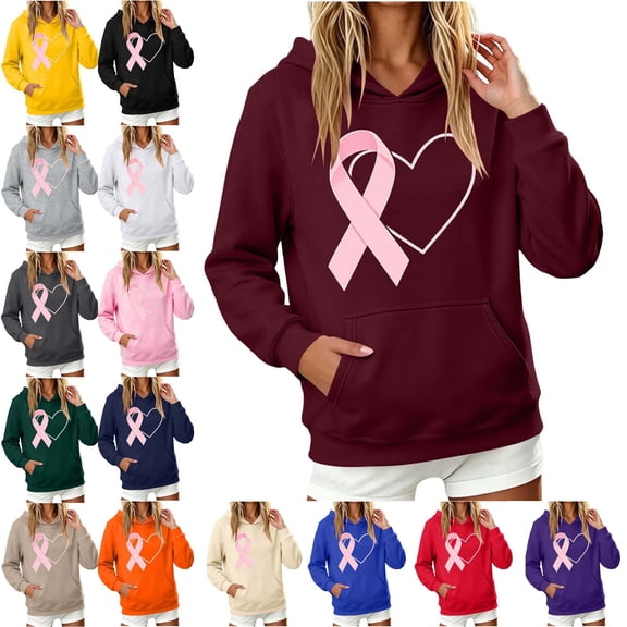 Zysthvn Graphic Women Hoodies Plus Size Winter Pullover Casual Sweatshirt Womens with Pockets Long Sleeve Loose Fit Tops
