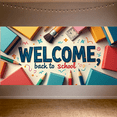 thumbnail image 6 of LUUFILx Welcome Back to School Banner Backdrop for Classroom Decor Kids Event Background Party Decorations School Supplies Photography Props Backdrop Banner, 6 of 8
