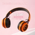 thumbnail image 6 of Todaioua Foldable Wireless Bluetooth Headset with Active Noise Cancelling, Comfortable Design, Long Battery Life for Music, Calls, and Learning Activities Orange, 6 of 8