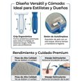 thumbnail image 3 of Cepillo Carda Universal Pro para Mascotas con Placa de Extracción de Pelo Azul, 3 of 5