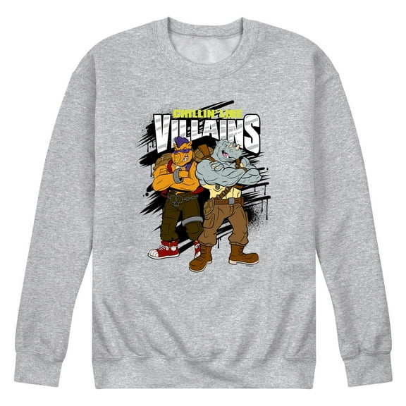 Teenage Mutant Ninja Turtles - Chillin Like Villains - Men's Crew Neck Fleece Pullover