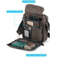 thumbnail image 4 of Deago Messenger Bag for Men and Women Vintage Canvas Purse Crossbody Shoulder Bag Casual Sling Pack (Gray), 4 of 9