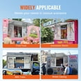 thumbnail image 6 of KFFKFF 60"L x 36"W Concession Window for Food Truck Service Awning Aluminum Alloy Concession Stand Serving Window Door with 4 Horizontal Sliding Screen Windows & Awning Door & Drag Hook, 6 of 7