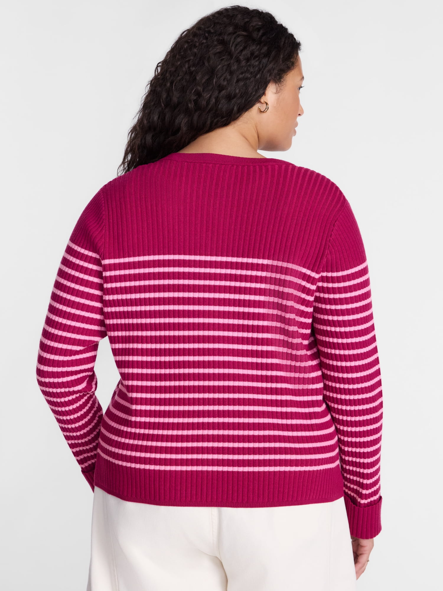 Terra & Sky Women's Plus Cardigan with Long Sleeves, Lightweight, Sizes 0X-5X
