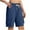 Navy, variant on zbxnLI Women's Cargo Shorts Outdoor Wide Leg Shorts Drawstring Elastic Waist Hiking Travel Shorts Multi Pockets