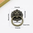 thumbnail image 5 of lanema 5pcs Vintage Styles Lion Heads Drawer Pulls Elegant Sturdy Alloy Handle for Cabinets and Door Daily Casual Use, 5 of 14