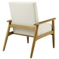 thumbnail image 6 of Accent Chair, Ivory White, Fabric, Wood, Living Room Lounge Cafe Lobby Hospitality Restaurant, Modern Contemporary, HB37050, 6 of 9