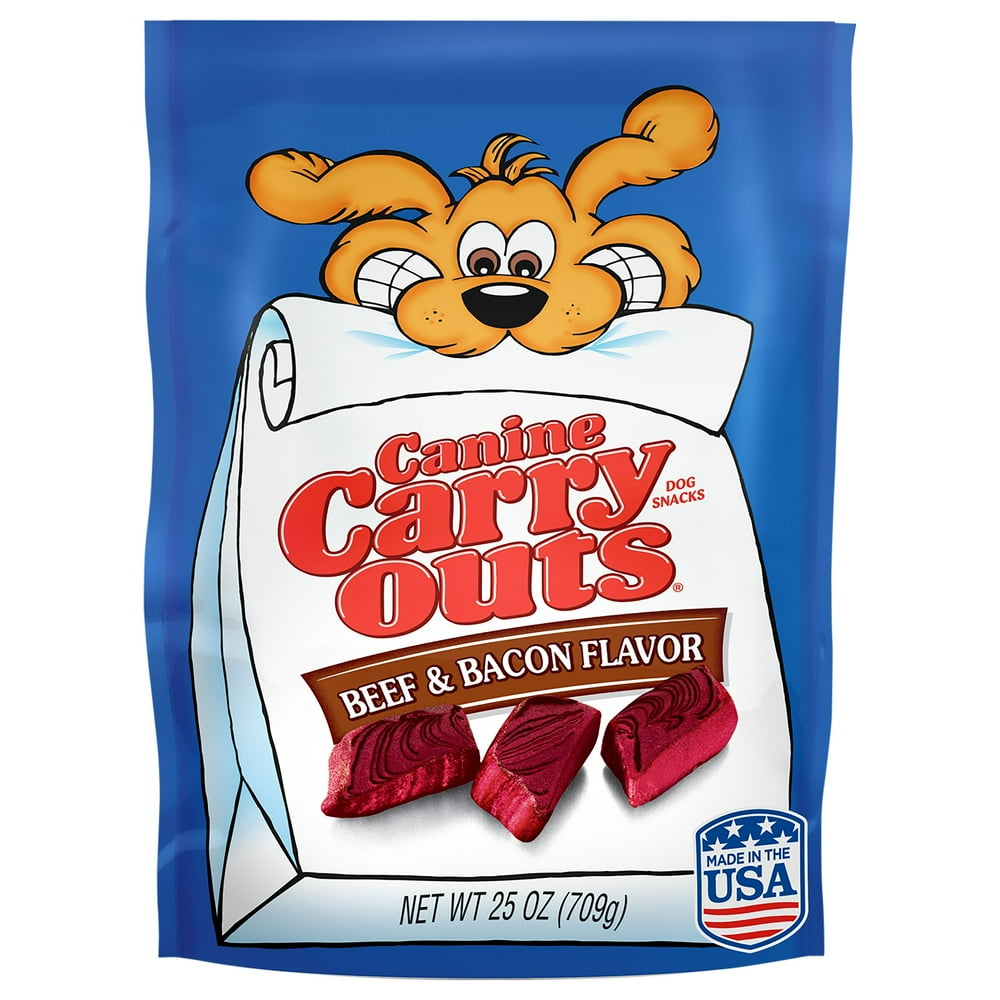 Canine Carry Outs Beef & Bacon Flavor Chewy Snacks, 5Ounce Walmart