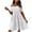 White, variant on UsYezik Womens Summer Dress Off The Shoulder Sundress Pleated Short Mini Dress Puff Sleeve Smocked Casual A-line Tiered Flowy Dresses Black S