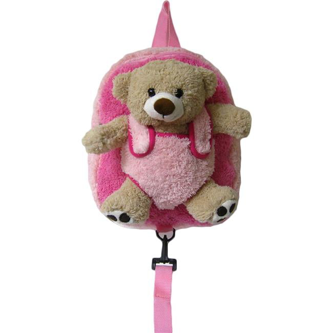 Wobbly Forest Teddy Bear Toddlers Backpack With Reins Padded Shoulder Straps 