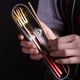 thumbnail image 4 of Cateissary Utensilios de cocina Juegos portátiles de acero inoxidable 304 Vajilla reutilizable con caja Los estudiantes usan Diseño simple Desayuno Cena Mostrada Tipo 2 Cateissary HA012725-02, 4 of 6